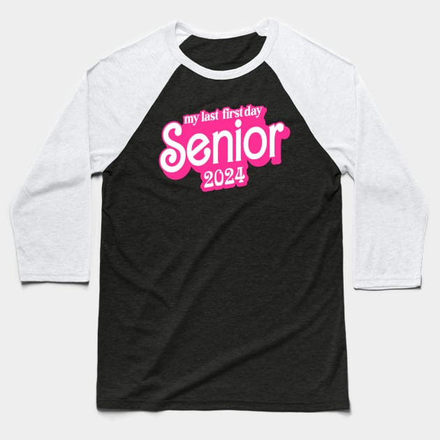 Last First Day Class of 2024 Funny Seniors 2024 Baseball T-Shirt by KsuAnn